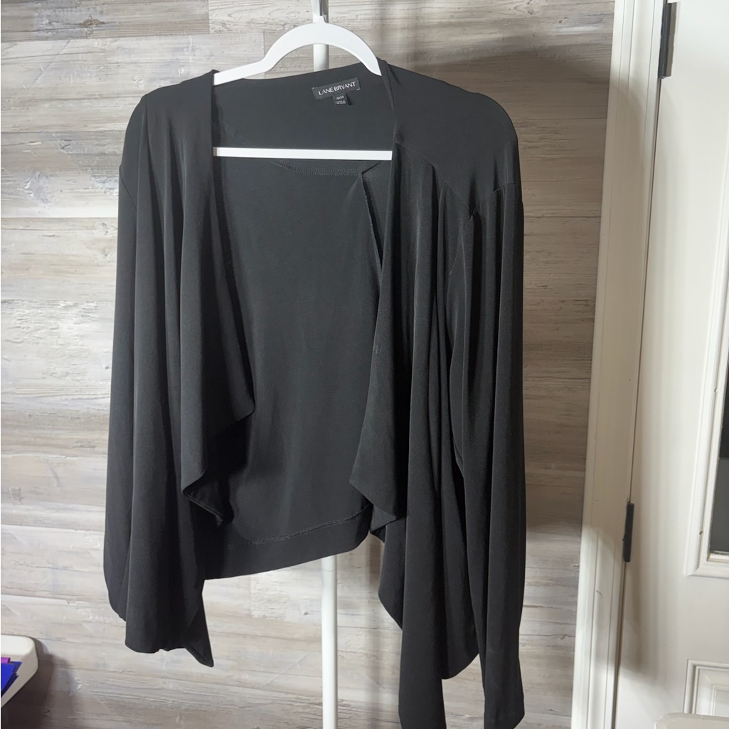 Lane Bryant Black Womens Shrug 903